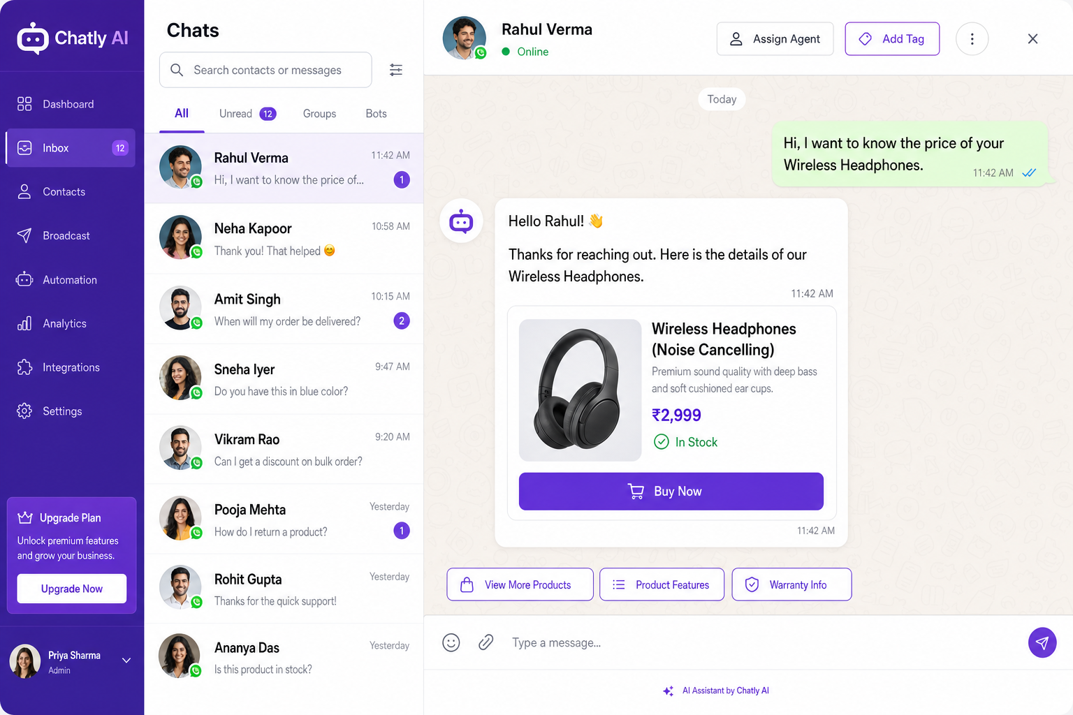 AI Chat Interface